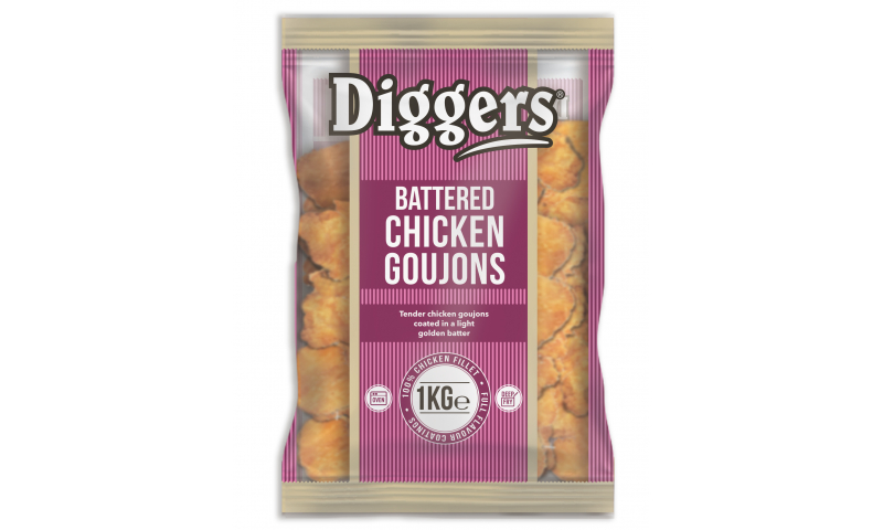 Diggers Chicken Battered Goujons 5x1kg