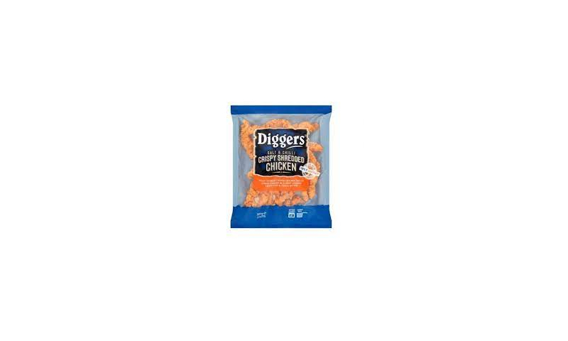 Diggers Chicken Shredded Salt And Chill 12 x 320g