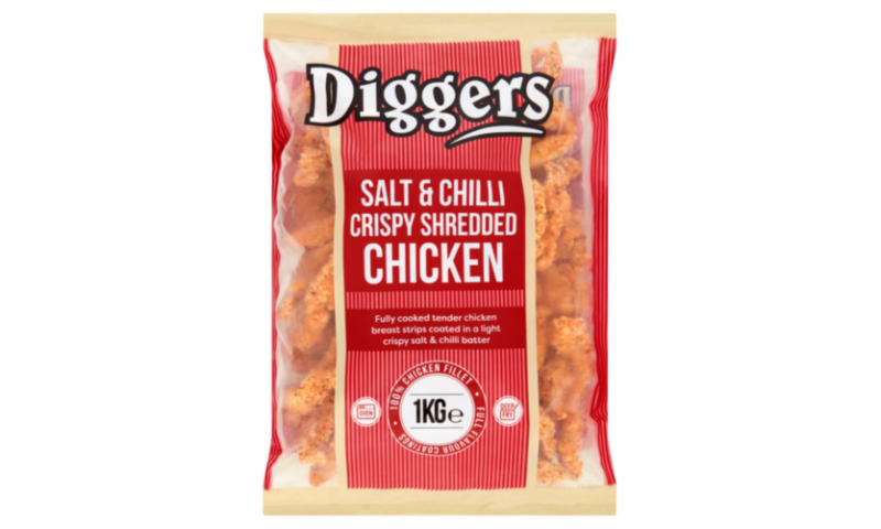 Diggers Salt & Chili Shredded Chicken 1kg