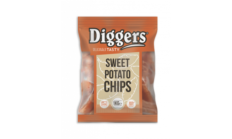 Diggers Sweet potato fries 10 x 1kg