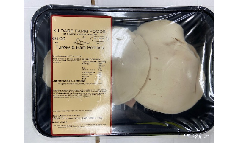 Turkey and Ham portions x 2